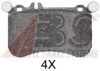A.B.S. 37902 OE Brake Pad Set, disc brake